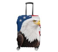 FodPand American Eagle Luggage Covers for Suitcase Protector Fits 19-32 Inch Suitcase Cover, Washable Travel Baggage Covers Durable Luggage Protector for Secure Fit, style, M, Modern