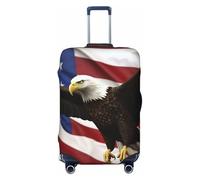 FodPand American Flag Fly Eagle Luggage Covers for Suitcase Tsa Approved, Stretchable & Washable Travel Suitcase Cover Protector Anti-Scratch Baggage Cover Trolley Case Sleeve Fit 18-32 Inch Luggage