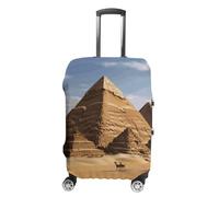 FodPand Ancient Egypt Pyramid Luggage Covers for Suitcase Protector Fits 19-32 Inch Suitcase Cover, Washable Travel Baggage Covers Durable Luggage Protector for Secure Fit, style, S, Modern