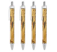 FodPand Ancient Egyptian Art Ballpoint Pens Fine Point Smooth Writing Pen Retractable Ball Point Pens 0.5mm Black Ink Pen Office Supplies Gifts for Men Women 4 PCS