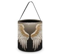 FodPand Angel Wing Halloween Candy Bag Party Treat Bags Handles | Halloween Tote Gift Bags Reusable Gift Totes for Party Reusable Spooky Candy Tote for Treat Gifts Wrapping Party Supplies