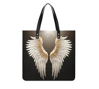 FodPand Angel Wing Tote Bag for Women Leather Work Shopper Beach Handbag Travel Carryall Shoulder Bag