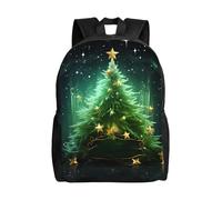 FodPand Animal Cute owl Travel Backpack for Women Men 15.6 inch Laptop Backpack Waterproof Work Business Daypack, Green Christmas Tree, One size