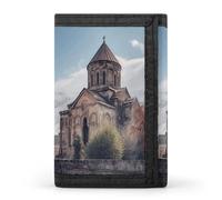 FodPand Armenian Church Wallets Large Trifold Wallet for Women Men Front Pocket Wallets Slim RFID Blocking Wallet Credit Card Holder Coin Pures for Daily Use