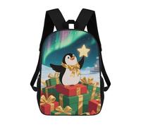 FodPand Backpack 17 Inch Laptop Backpack Water Resistant Bookbag Christmas Small Penguin Large Capacity Travel Bag