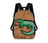 FodPand Backpack 17 Inch Laptop Backpack Water Resistant Bookbag Crocodile Clan Mark Large Capacity Travel Bag