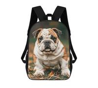 FodPand Backpack 17 Inch Laptop Backpack Water Resistant Bookbag Cute Bulldog Large Capacity Travel Bag