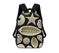 FodPand Backpack 17 Inch Laptop Backpack Water Resistant Bookbag Diatom Microscopy Large Capacity Travel Bag