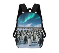 FodPand Backpack 17 Inch Laptop Backpack Water Resistant Bookbag Penguin Colony Large Capacity Travel Bag