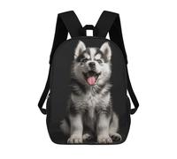 FodPand Backpack 17 Inch Laptop Backpack Water Resistant Bookbag Smiling Little Dog Large Capacity Travel Bag