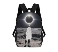 FodPand Backpack 17 Inch Laptop Backpack Water Resistant Bookbag Total Solar Eclipse Large Capacity Travel Bag