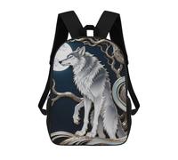FodPand Backpack 17 Inch Laptop Backpack Water Resistant Bookbag Werewolf Moon Stand Large Capacity Travel Bag