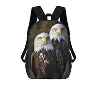 FodPand Backpack 17 Inch Laptop Backpack Water Resistant Bookbag White Head Eagle Large Capacity Travel Bag