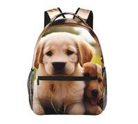 FodPand Baseball Equipment Travel Backpack for Women Men 15.6 inch Laptop Backpack Waterproof Work Business Daypack, Cute Golden Retriever Puppy, One Size, Travel Backpacks