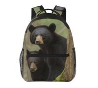 FodPand Black Crow Travel Backpack for Women Men 15.6 inch Laptop Backpack Waterproof Work Business Daypack, Black Bear Mother and Cub, One size