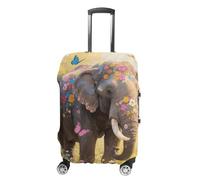 FodPand Butterfly Elephant Luggage Covers for Suitcase Protector Fits 19-32 Inch Suitcase Cover, Washable Travel Baggage Covers Durable Luggage Protector for Secure Fit, style, S, Modern