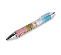 FodPand Candy Lane House Ballpoint Pens Fine Point Smooth Writing Pen Retractable Ball Point Pens 0.5mm Black Ink Pen Office Supplies Gifts for Men Women 1 PCS
