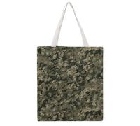 FodPand Canvas Tote Bag with Handles Reusable Military Woods Camouflage Grocery Shopping Bag Carry on Tote Purse Casual Handbag Everyday Shoulder Bags for Office Market Beach Daily Essentials