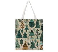 FodPand Canvas Tote Bag with Handles Reusable Various Tree Paintings Grocery Shopping Bag Carry on Tote Purse Casual Handbag Everyday Shoulder Bags for Office Market Beach Daily Essentials