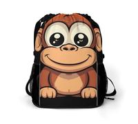 FodPand Cartoon Monkey Gym Bag Backpack Drawstring Backpack