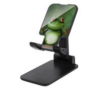 FodPand Cell Phone Stand Adjustable Welcome Frog Phone Holder for Desk Compatible with 4.0-8.0 Inch Smartphones Foldable Mobile Stand 0-135° Tilt Portable Office Desktop Accessories Decor
