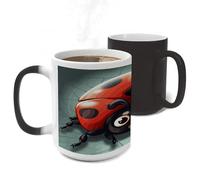 FodPand Color Changing Mugs Cartoon Ladybug Heat Sensitive Ceramic Coffee Mugs Funny Temperature Changing Mug Novelty Magic Cup Gift for Coffee Lover 11 Oz