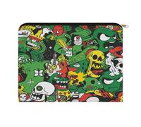 FodPand Comics And Pop Styles Travel Makeup Bag, Aesthetic Portable Cosmetic Bags with Zipper, Makeup Pouch, Cute Travel Toiletry Bag Skincare Bags for Women