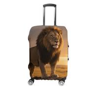 FodPand Cool Lion Luggage Covers for Suitcase Protector Fits 19-32 Inch Suitcase Cover, Washable Travel Baggage Covers Durable Luggage Protector for Secure Fit, style, S, Modern