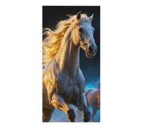 FodPand Cool Running Horse Beach Towel 30x60 Inch, Microfiber Sand-Free Quick Dry Towel Extra Large, Lightweight Bath Towels for Beach, Pool, Yoga, Picnic & Travel, Super Absorbent