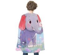 FodPand Costume Elephant Halloween Cape for Adult Cosplay Props | Cloak Poncho Robe Wrap, Flowing Drape, Medieval Renaissance Dress up Apparel, Spooky Party Favor, Trick or Treat Accessories
