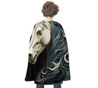 FodPand Costume Horse Halloween Cape for Adult Cosplay Props | Cloak Poncho Robe Wrap, Flowing Drape, Medieval Renaissance Dress up Apparel, Spooky Party Favor, Trick or Treat Accessories
