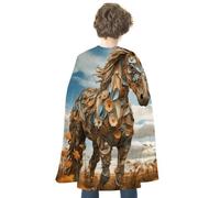 FodPand Costume Horse in The Field Halloween Cape for Adult Cosplay Props | Cloak Poncho Robe Wrap, Flowing Drape, Medieval Renaissance Dress up Apparel, Spooky Party Favor, Trick or Treat Accessories