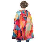 FodPand Costume Modern Art Cat Halloween Cape for Adult Cosplay Props | Cloak Poncho Robe Wrap, Flowing Drape, Medieval Renaissance Dress up Apparel, Spooky Party Favor, Trick or Treat Accessories