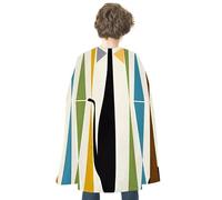 FodPand Costume Modern Mid Century Cat Halloween Cape Adult Cosplay Prop | Cloak Poncho Robe Wrap, Flowing Drape, Medieval Renaissance Dress up Apparel, Spooky Party Favor, Trick or Treat Accessories