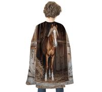 FodPand Costume Straw And Horse Halloween Cape for Adult Cosplay Props | Cloak Poncho Robe Wrap, Flowing Drape, Medieval Renaissance Dress up Apparel, Spooky Party Favor, Trick or Treat Accessories