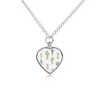 FodPand Custom Simple Line Art Urn Necklaces for Dog Cat Human Ashes 27.6" Cable Chain Memorial Heart Pendant Necklace with Filling Kit Pet Cremation Jewelry Keepsake Sympathy Gifts
