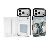 FodPand Cute Elephant Play Bubbles Case for iPhone 17 Phone Cover Flip Phone Protective Cover Cute TPU Anti-Scratch Shockproof Minimalist Aesthetic Case for Women & Men