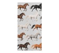 FodPand Cute Horse Beach Towel 30x60 Inch, Microfiber Sand-Free Quick Dry Towel Extra Large, Lightweight Bath Towels for Beach, Pool, Yoga, Picnic & Travel, Super Absorbent