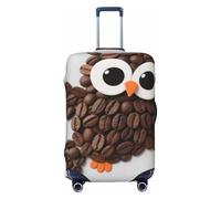 FodPand Cute Owls Travel Luggage Cover Elastic Suitcase Cover Protector Anti-Scratch Luggage Protector Universal Washable Travel Sleeve Baggage Case Fits 18-32 Inch Suitcase, Black, L