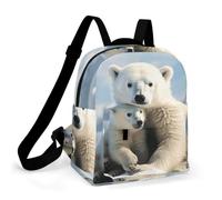 FodPand Cute Polar Bear Mini Backpack for Women Waterproof Backpack | Durable & Lightweight, Casual Daypack with Multi Pocket, Cute Small Backpack Purse for Travel, Work, Hiking, Great Gift
