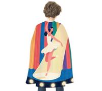 FodPand Dancer on Stage Halloween Capes Adult Halloween Cloak | Personalised Halloween Vampire Capes, Adult Capes Cosplay Costume Party Halloween Fancy Dress Masquerade Family Party