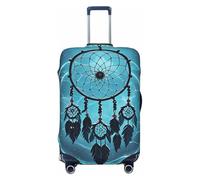 FodPand Dark dream catcher Travel Luggage Cover Elastic Suitcase Cover Protector Anti-Scratch Luggage Protector Universal Washable Travel Sleeve Baggage Case Fits 18-32 Inch Suitcase, Black, M