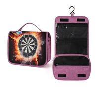 FODPAND Dart Board Toiletry Bag,Portable Hanging Travel Toiletry Bags with Hook Cosmetic Case Makeup Bag Organizer for Toiletries