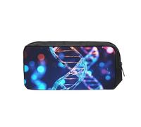 FodPand Dna Genetic Helix Pencil Case Large Capacity Pencil Pouch With Zippers Portable Waterproof Pencil Bag Makeup Pouch Cosmetic Bag For Women Men