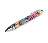 FodPand Doodle Style Coffee Cake Ballpoint Pens Fine Point Smooth Writing Pen Retractable Ball Point Pens 0.5mm Black Ink Pen Office Supplies Gifts for Men Women 1 PCS