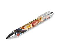 FodPand Doodle Style Noodles Ballpoint Pens Fine Point Smooth Writing Pen Retractable Ball Point Pens 0.5mm Black Ink Pen Office Supplies Gifts for Men Women 1 PCS