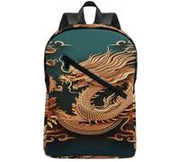 FodPand Dragon Chinese Background Laptop Backpack for Travel Backpack Large with 2 Compartments,Computer Bag for Men/Women