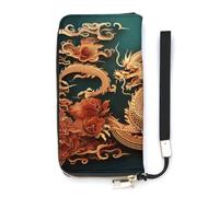 FodPand Dragon Chinese Background Wallet for Women Coin Purse