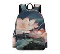 FodPand Dragonfly And Lotus Backpack Travel Bag Laptop Backpack