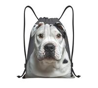FodPand Drawstring Backpack Bag Cute Dalmatian Sports Gym Sackpack for Men & Women, Waterproof Cinch Bags for Travel